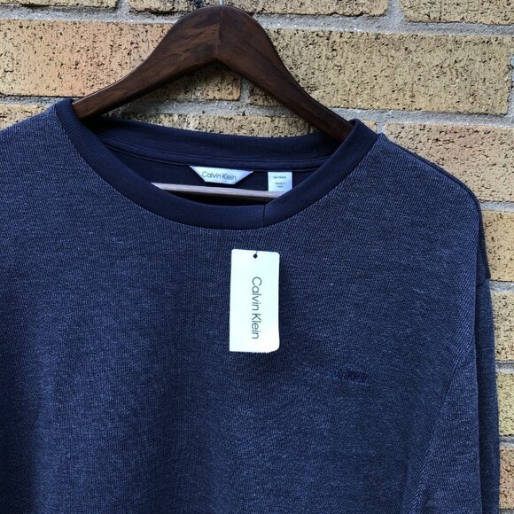 Brand New Calvin Klein Crewneck Sweater XL Blue - Picture 3 of 3